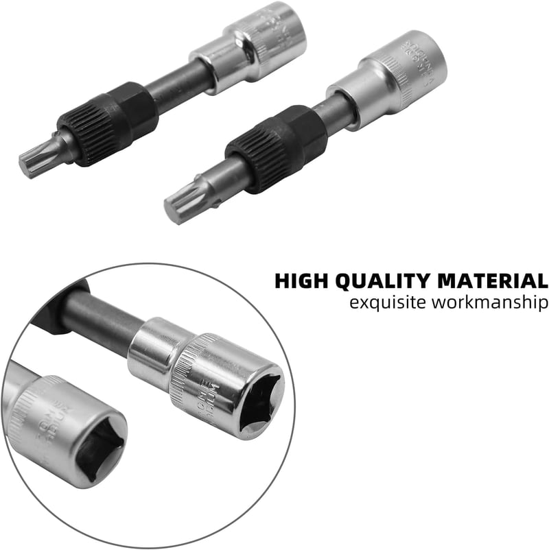 CCLIFE 13 részes generátor szerszámkészlet autókhoz, 12.5 mm 1/2" meghajtással