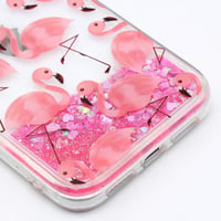 Apple iPhone 11 Rózsaszín Flamingós Csillogó Folyadékos Tok 6