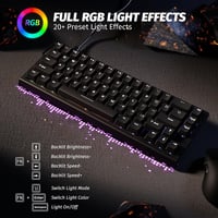 ATTACK SHARK X68 HE Vezetékes RGB Gamer Billentyűzet, 8000Hz Gyors Kapcsolás, 0.01mm Pontosság, Mágneses Kapcsolók, Állítható Aktiválás, PC/ 7