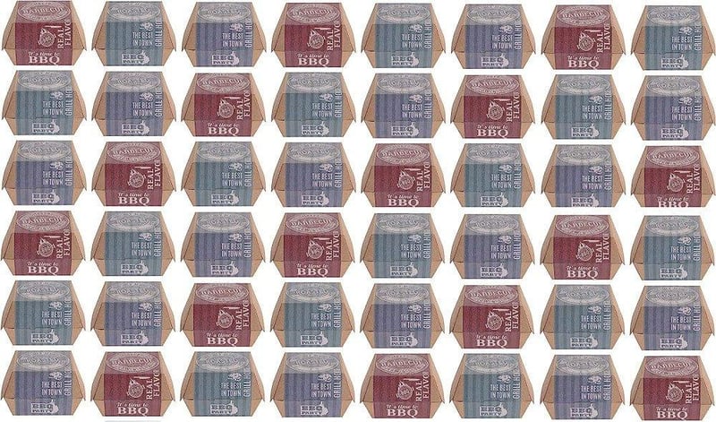 MIK Funshopping 48 db-os színes hamburgerdoboz szett - karton, 3 minta