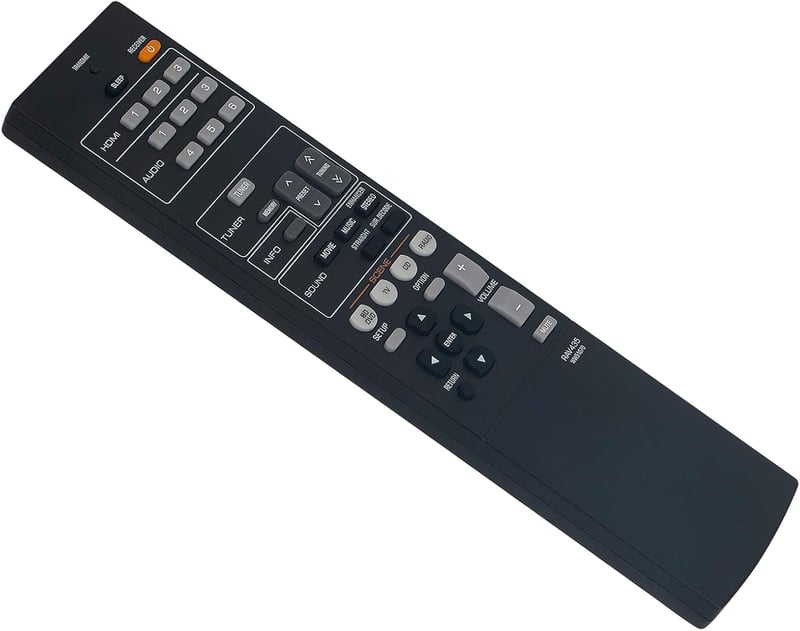 ALLIMITY Távirányító Yamaha Audio Rendszerekhez - RAV435 WW51070 HTR-2064 YHT-196 Kompatibilis - Ergonomikus Kialakítás - 10m Hatótáv
