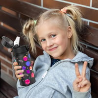 GOPPUS 420ml-es Gyerek Termosz Szívószállal - BPA-mentes, Szigetelt Acél Kulacs Óvodásoknak 6
