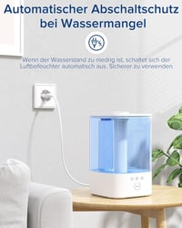 Maxcio 3,5L-es Párásító - RGB Fény, 3 Ködmód, Időzítő, 40 Órás Üzemidő 6