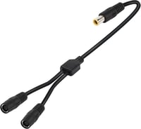 GINTOOYUN DC7909 Y Elosztó Adapter Kábel 14AWG 8mm - Egy Apa Két Anya Csatlakozó, Hordozható Erőművekhez, Napelemekhez, 60cm, Fekete 1