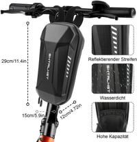 SHTALHST Bilincs Zár Elektromos Rollerhez - Acél Láncos Biztonsági Lakat Xiaomi, Ninebot, NIU Rollerekhez 3L Táskával, 56 cm, Fekete 5