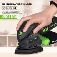 GALAX PRO 20V Akkumulátoros Multicsiszoló Deltacsiszoló Készlet - 140x94mm, Porzsákkal, 20db Csiszolópapírral, Akkumulátorral és Töltővel 4
