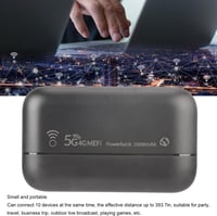 Banapoy 4G LTE hordozható WiFi router és powerbank, 10000 mAh, SIM-foglalattal 2