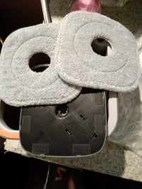 Set de curățenie cu mop și găleată ALANBERG, sistem cu 2 compartimente, set de curățare pentru pardoseală din microfibră, gri, produs utilizat 3
