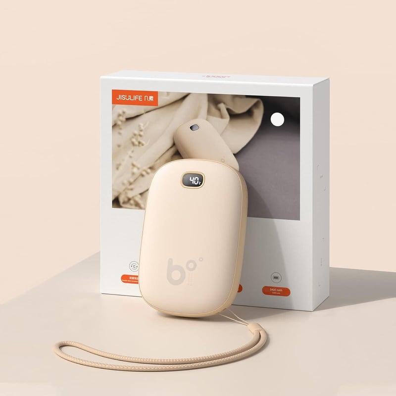 Újratölthető Zsebmelegítő és Power Bank LED Kijelzővel - Gyorstöltés
