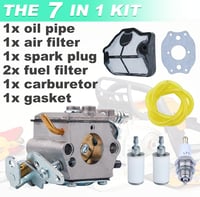 ADEFOL Karburátor Husqvarna 36 41 136 137 141 142 Láncfűrészhez - WT-834 OEM Alkatrész, Motor Kiegészítő, Javítókészlet 6