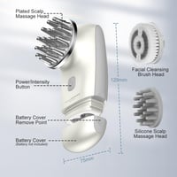 TOUCHBeauty elektromos fejmasszírozó készülék, 2 cserélhető fejjel és arckeféve 7