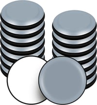 VABNEER 16 db-os öntapadós teflonos bútor csúsztatótalp, 19 mm 1