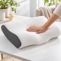 Derila Memory Foam ergonomikus nyakpárna oldalt alvóknak, King Size méret, memóriahabos fejpárna, használt 8