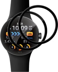 Google Pixel Watch Ütésálló HD Üvegfólia Szett - 2db Buborékmentes Képernyővédő 1