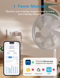 Meross Okos Konnektor Energiafogyasztás Méréssel, WiFi Aljzat 16A, Hangvezérléssel, Apple Home, Alexa és Google Kompatibilis, 4 db Fehér 5