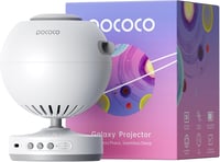 POCOCO Csillagos Égbolt Projektor - Galaxis Vetítő Gyerekeknek és Felnőtteknek, Hálószobai Dekoráció, Altatást Segítő LED Lámpa, 2 Cserélhet - White 1