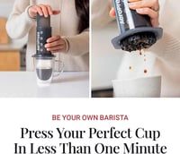 AeroPress A80 Kávéfőző - Fekete Műanyag Kézi Presszógép, 0,5 Literes Kapacitás, Vízszűrővel, Kompakt Kivitel, 249g 12
