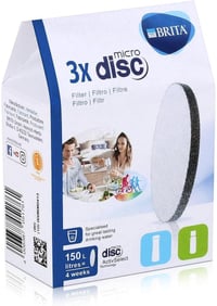 BRITA MicroDisc Vízszűrő Betét 3db - Fill&Go Palackokhoz és Fill&Serve Kancsókhoz (2 Csomag) 2