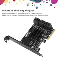 ASHATA PCIe 6 portos SATA 3.0 bővítőkártya SSD és HDD-hez 2