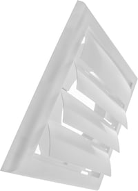 Vent Systems 125mm Fehér Szellőző Fedél - Szárítógép Kivezető Fedél Szellőzőnyílásokkal - Elszívó Sapka - Egyoldalas Műanyag Légbevezető Rác 8