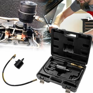Set pneumatic Aisny pentru extragerea injectoarelor diesel cu 18 adaptoare (lipsește 1 buc.) — lipsește 1 adaptor din 19 (stare: vezi imaginea 2)