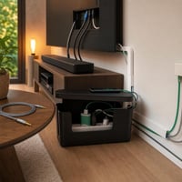 Mozi kábelrendező: aux kábel + kábelcsatorna + spirálrendező + kábelbox + HDMI-kábel + E27 LED-izzó 1