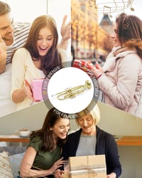 Eastar ETR-380 B-hangolású Trombita Kezdőknek - Réz Hangszer Kemény Tokkal, Tisztító Készlettel, 7C Fúvókával és Kesztyűvel, Arany Színben

 7