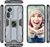 Xiaomi 12T Mágneses Védőtok Állvánnyal - Szürke 1