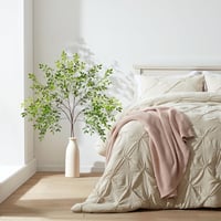 ROLLWAY Műnövény Szett - 2 db 110 cm Élethű Műágak Levelekkel, Hajlítható Eukaliptusz Dekoráció Vázába, Esküvőre, Húsvéti Díszítéshez, Sötét 6