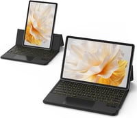 GOKOCO Magic Keyboard Tok Samsung Galaxy Tablet S9FE/S9/S8/S7 11" Készülékekhez - Állítható Háttérvilágítású Billentyűzet Érintőpaddal, Feke 1