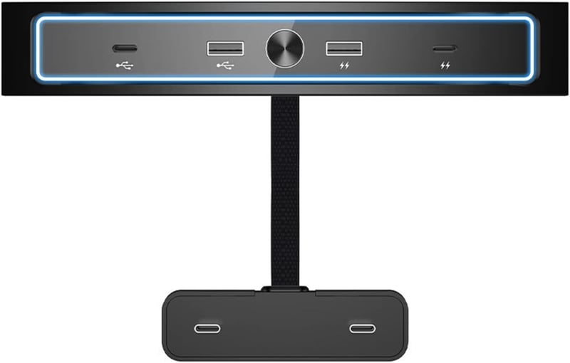 Tesla Model 3/Y USB Hub: 4 az 1-ben intelligens dokkoló, gyorstöltéssel (2021-2022)