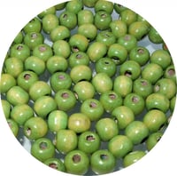Aerzetix 80db Chartreuse Fa Gyöngy Készlet 8-9mm - Kézműves Ékszerkellék 2