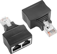 GINTOOYUN 2db RJ50 10P10C Elosztó Adapter - 10 Tűs Ethernet Átalakító Laptophoz, Routerhez - Kapcsolt Hálózatokhoz 1