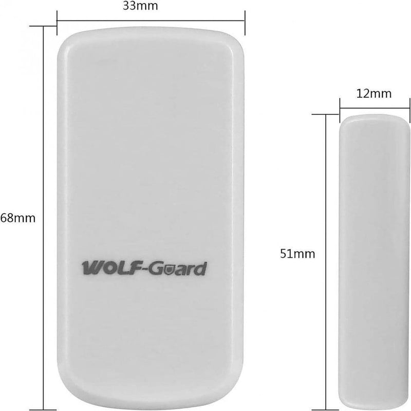Wolf Guard MC-06A Vezeték Nélküli Ajtó-Ablak Érzékelő, 433MHz, Újracsomagolt