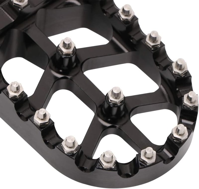 JFG RACING Motoros Lábtartó - CNC Alumínium Széles Pedálok Sur Ron Light Bee és CRF150F/230F Modellekhez, Fekete