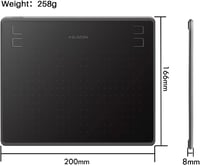 HUION HS64 rajztábla kezdőknek, 6,3x4 hüvelykes, akkumélkülös tollal 2