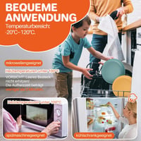 FUNYKICH 6 db 23 cm-es Műanyag Tányér Szett - Könnyű, Törhetetlen, Mikrohullámú Sütőben és Mosogatógépben Használható Kempingezéshez, Piknik 3