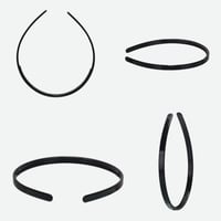 CCLKHY 2 db Hajpánt Műanyag Fogakkal 6mm Széles DIY Fejpánt Szett 9
