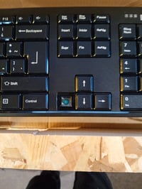 Lenovo 100 Combo bežična tipkovnica i miš s 2.4G Nano USB prijamnikom, 1600 DPI — nedostaje tipka sa strelicom (stanje: vidi 2. sliku) 2