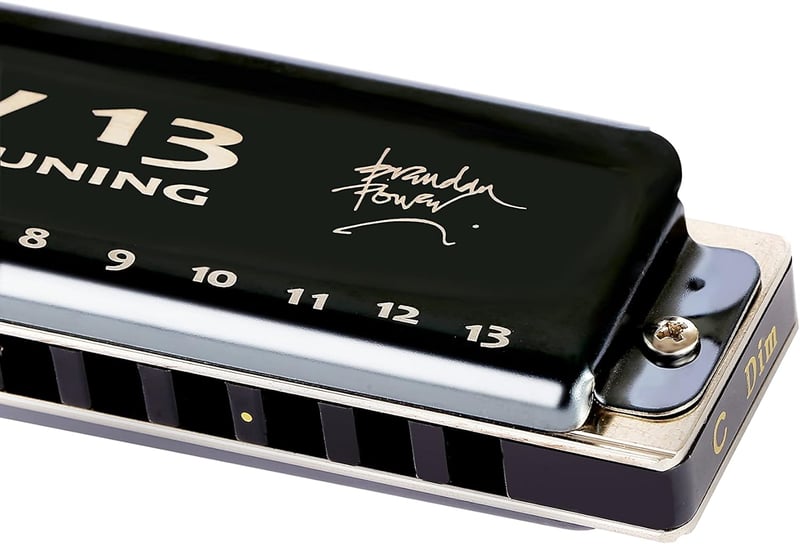 Lucky 13 szájharmonika, 13 lyukú basszus és blues hangszer, C-mollban