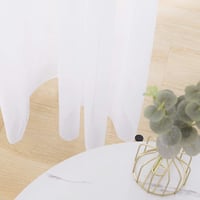Deconovo fehér fényáteresztő függöny nappalihoz, 260x140 cm, 2 db 8