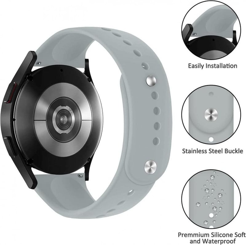 Samsung Galaxy Watch 3 Felhős Szürke Szilikon Sportszíj