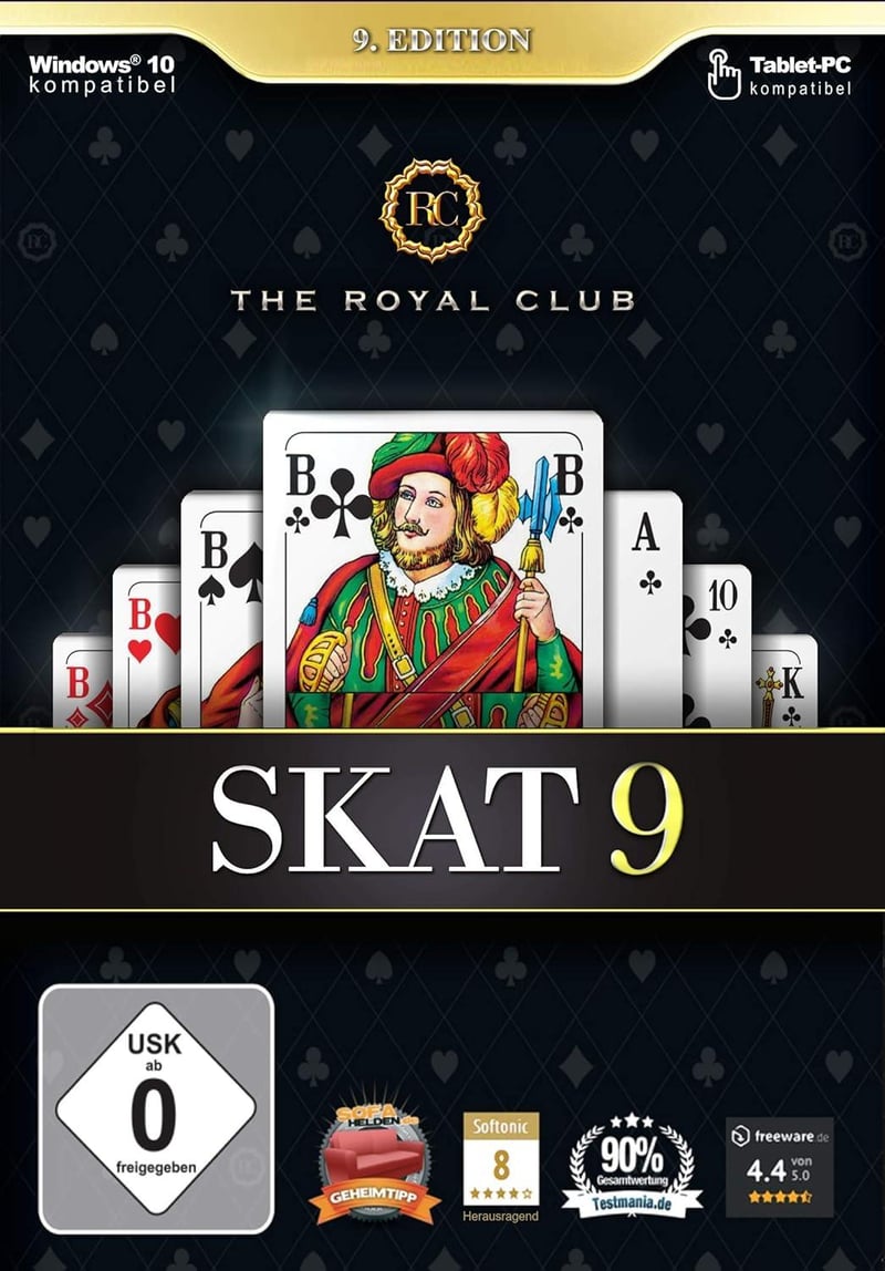 Royal Club Skat 9 Premium - 3D kártyajáték PC-re, német verzió