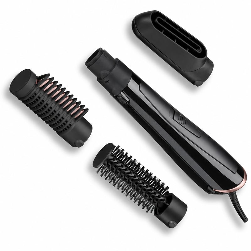 BaByliss Perfect Finish AS126E 1000W četka na vrući zrak - 3 nastavka, ionska tehnologija — Bez glave za oblikovanje (stanje: vidi 2. sliku)