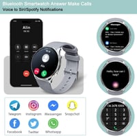 Fsdibst Női Okosóra Telefonálással - 1.39" Kijelző, 120 Sportmód, Ezüst 2