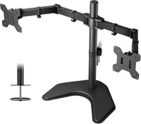 BONTEC Dupla Monitortartó | 13-27" LED/LCD | Állítható, Forgatható, 2x10kg 1