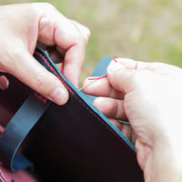 Zöld PU bőr pénztárca készítő szett 5 db-os, táska és hátizsák készítéshez 6