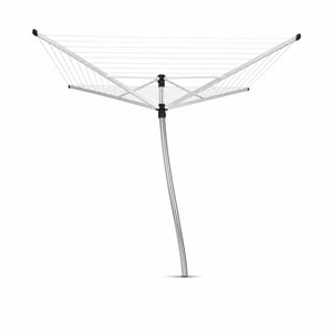 Uscător de rufe exterior Brabantia Lift-O-Matic, 60 m lungime fir, 295 cm — defect, funcționează parțial: stâlp de susținere îndoit (stare: vezi a 2-a poză)