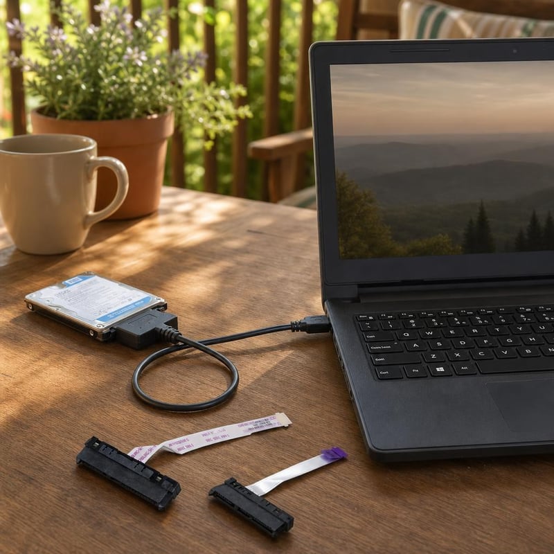 Set kabela za laptop: 1x Dell SATA HDD kabel + 1x USB 3.0 na SATA adapter 2,5"