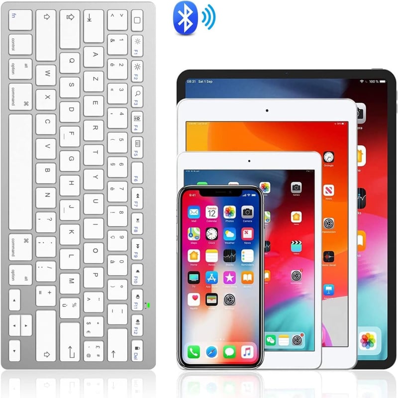 Német OMOTON Bluetooth billentyűzet francia kiosztással